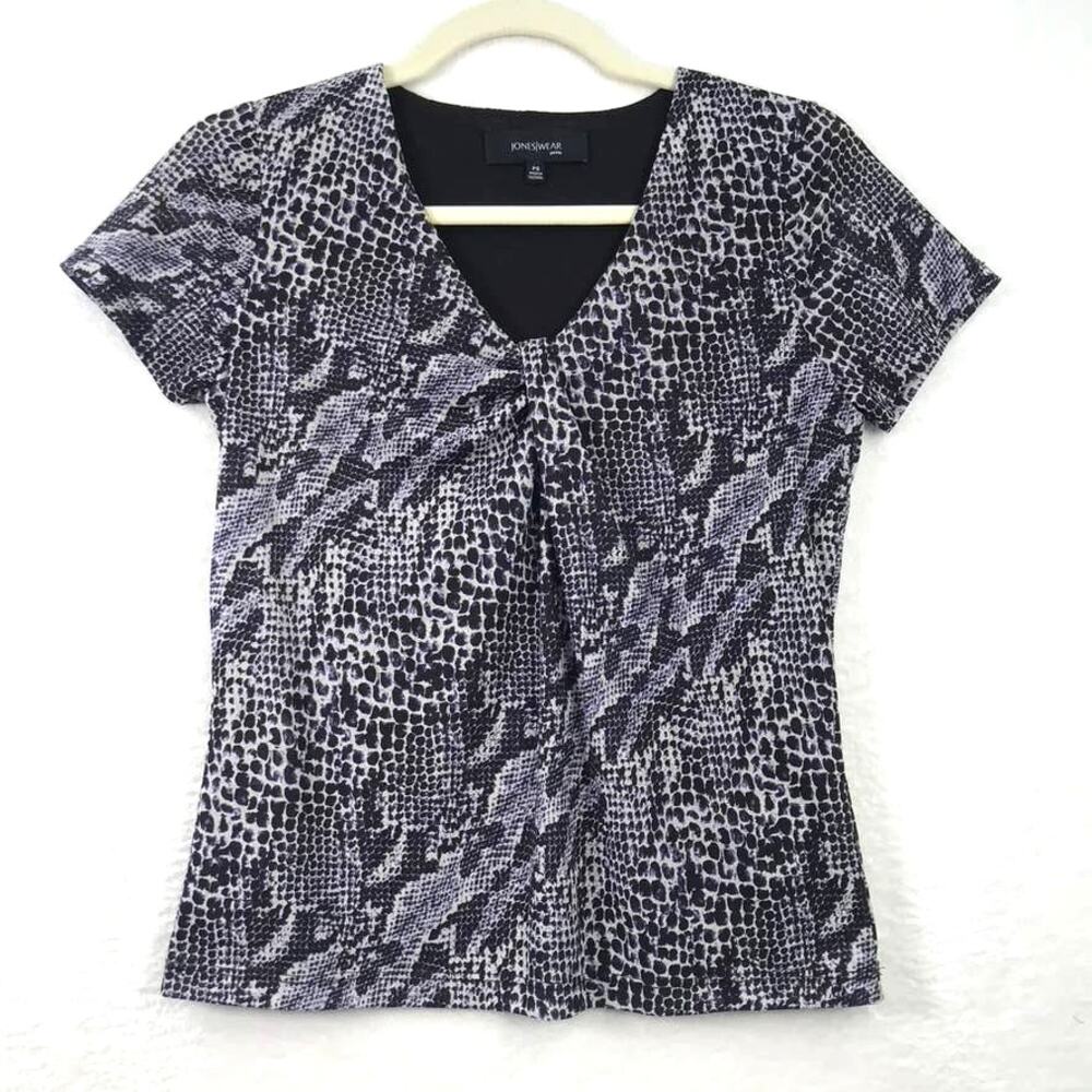 Vintage Y2K Jones Wear Mesh Top SP Purple Blouse Snake Twist Fairy Grunge Phoebe